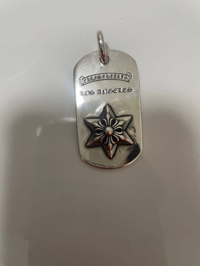 s*o様 【値下】クロムハーツ ドッグタグ RAISED STAR LA限定 ペ