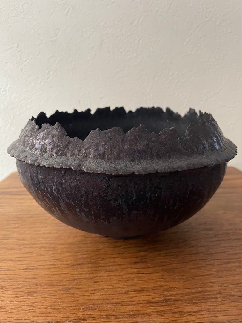 新品未使用 細川政己 陶器鉢 y鉢