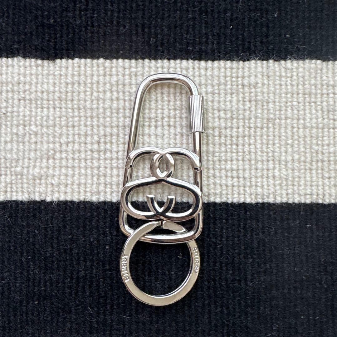 stussy シルバー カラビナキーホルダー