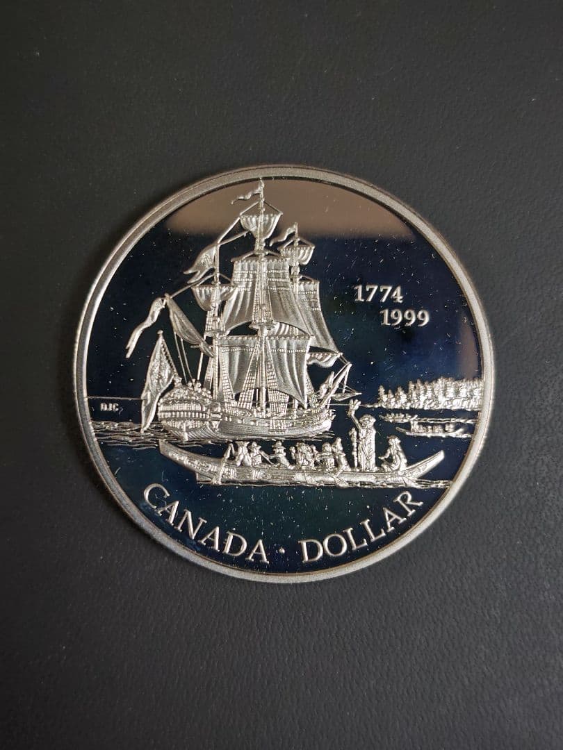 加 DOLLAR　225周年記念(1774〜1999) PF銀貨、説明書付 加 DOLLAR 225周年記念(1774〜1999) PF銀貨、説明書付 1999 Brilliant