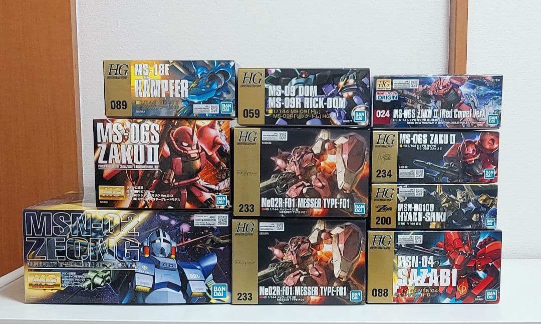 ガンプラ HG MG 10体セット まとめ売り ジオン系 モノアイ系