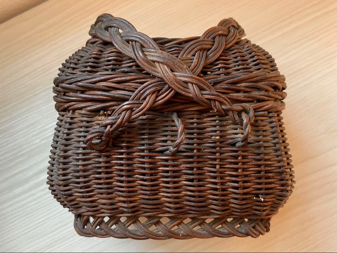 美品　フランス　アンティーク バスケット　籠　ドール パニエ　カゴ　ミニチュア