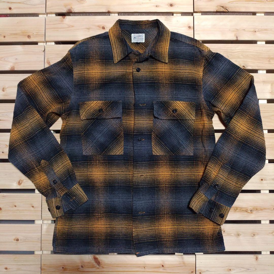 トップス WESTRIDE NAVY WORK SHIRTS