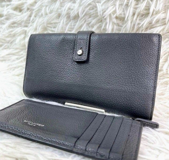 で*ん様 美品✨SAINT LAURENT 長財布　サックドジュール　フラグメン