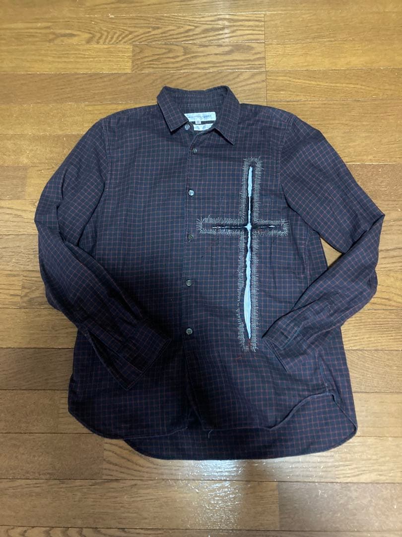 COMME des GARÇONS SHIRT チェック柄長袖シャツ S