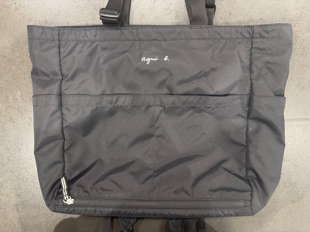K　★美品　アニエスベー　ペアレンツバッグ　マザーズバッグ　2way