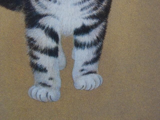 田口昌宏 「歩」 状態良好 新品高級額装付 希少画集額装画 日本画