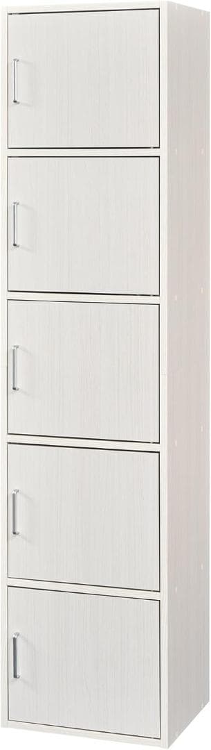 白井産業 収納棚 ラック ストッカー ホワイト FUL-1845 5D WH