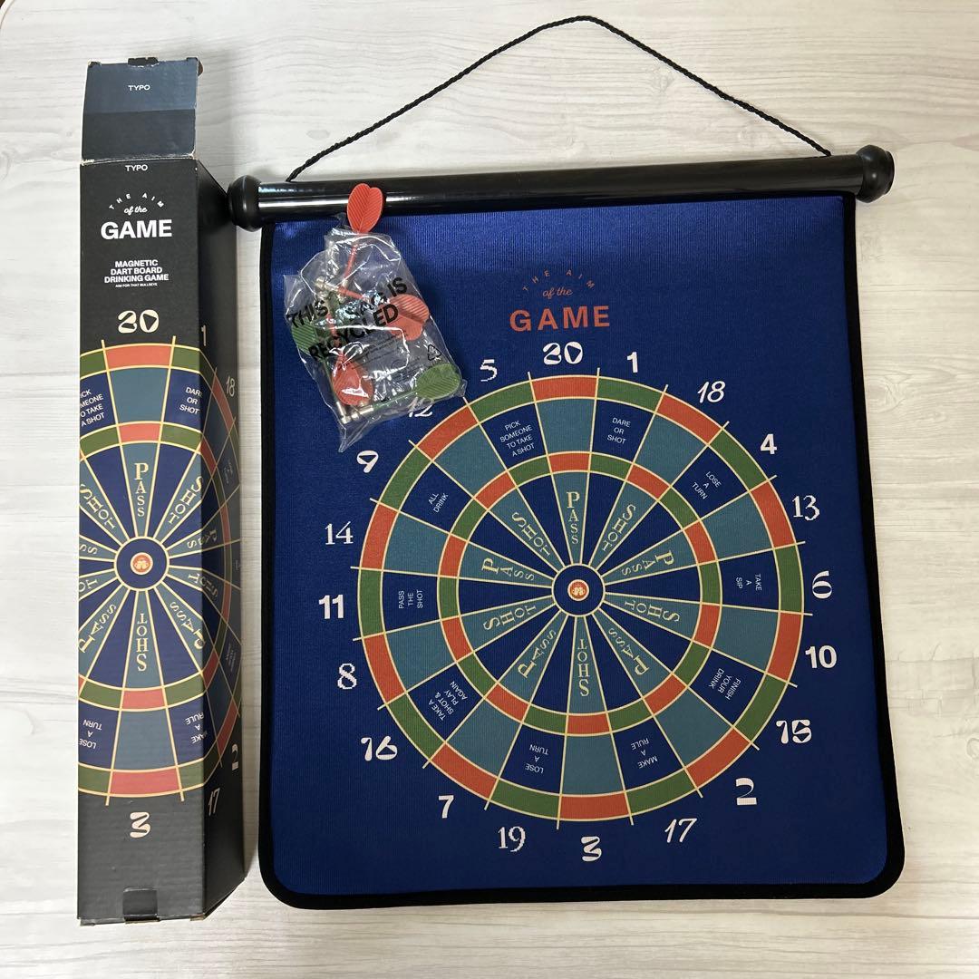 ダーツボード 布製 カラフル 付属ダーツ付き ドリンキングゲーム