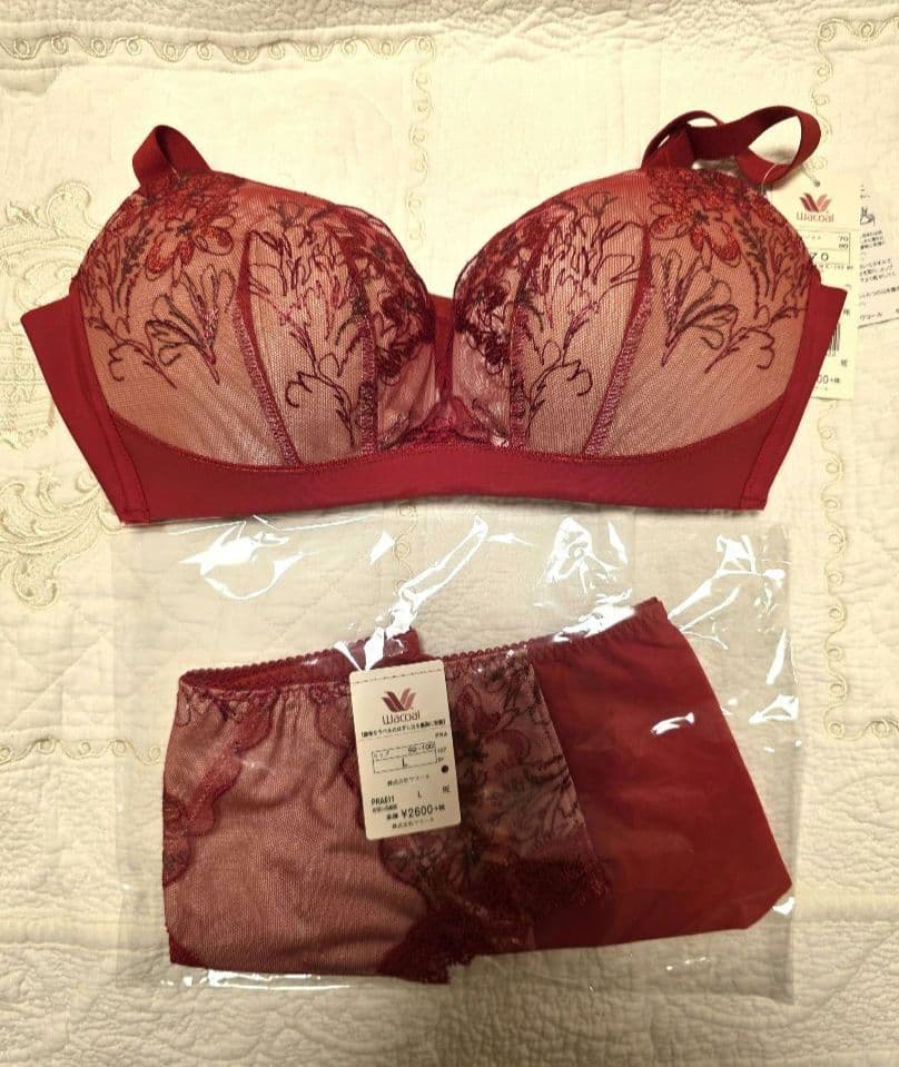専用ですワコールスハダワン　ブラとパンツ赤と黒 ワコール ブラジャー suhada」の人気商品一覧 | 安い商品を通販サイト