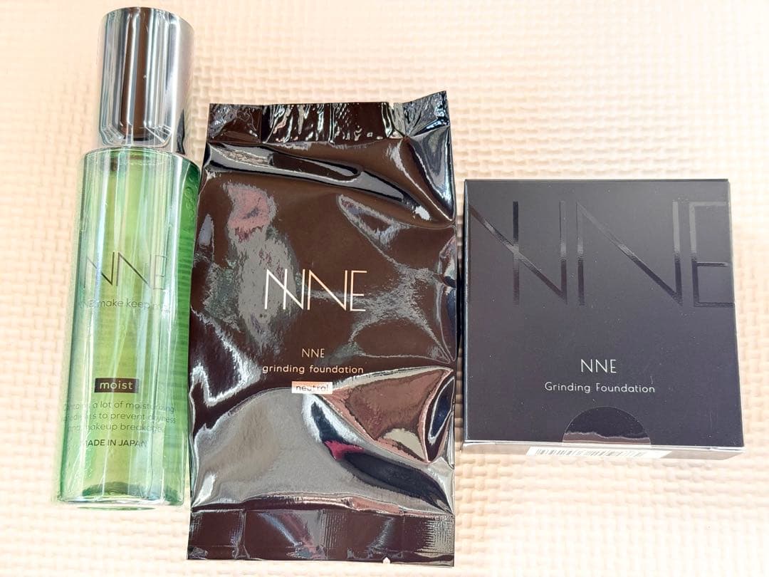 【ケース　ミスト付】NNE グラインディングファンデーション　ニュートラル