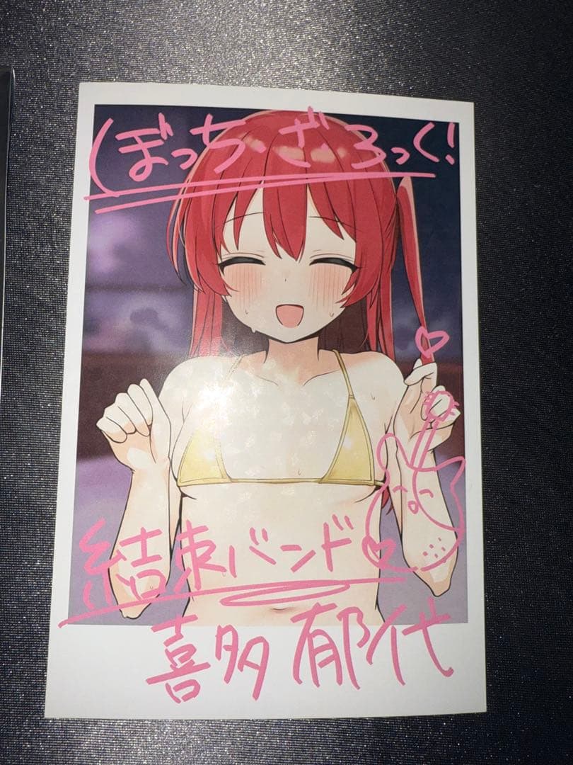 c104 ろうか 会場限定チェキ風イラストカード ぼざろ 喜多郁代 - メルカリ