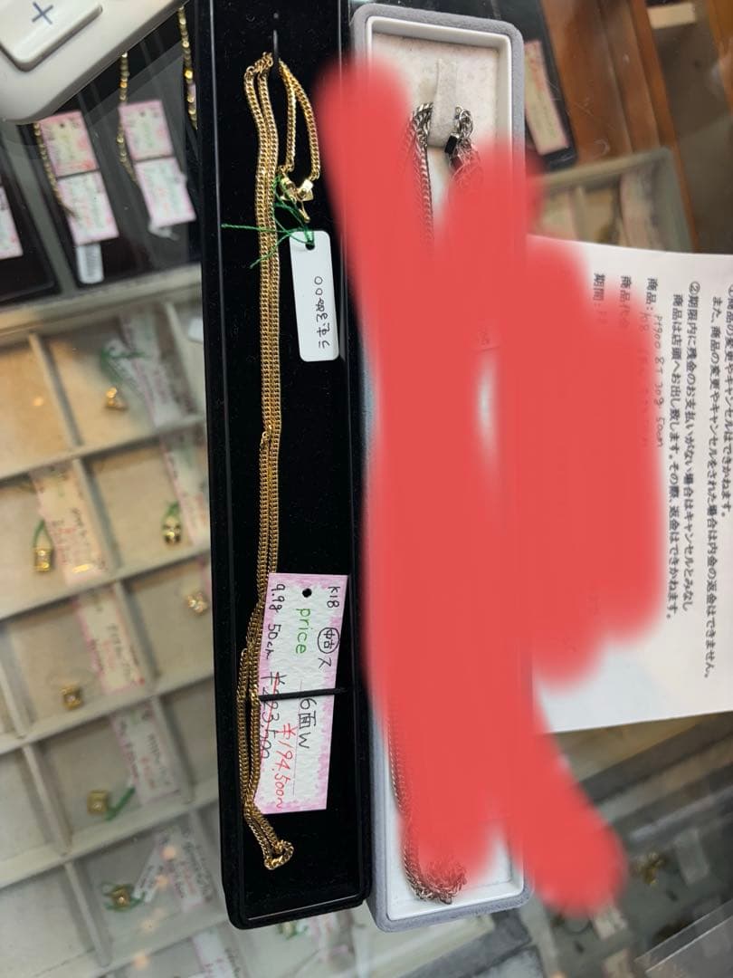 【本日限定価格】18k 9.9g 6面ダブル喜平ネックレス　造幣局マーク有