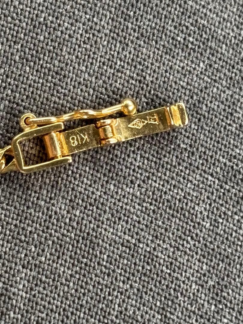 【本日限定価格】18k 9.9g 6面ダブル喜平ネックレス　造幣局マーク有