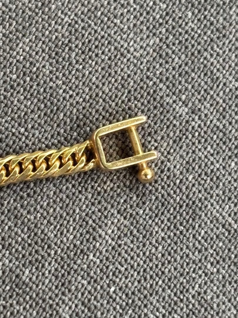 【本日限定価格】18k 9.9g 6面ダブル喜平ネックレス　造幣局マーク有