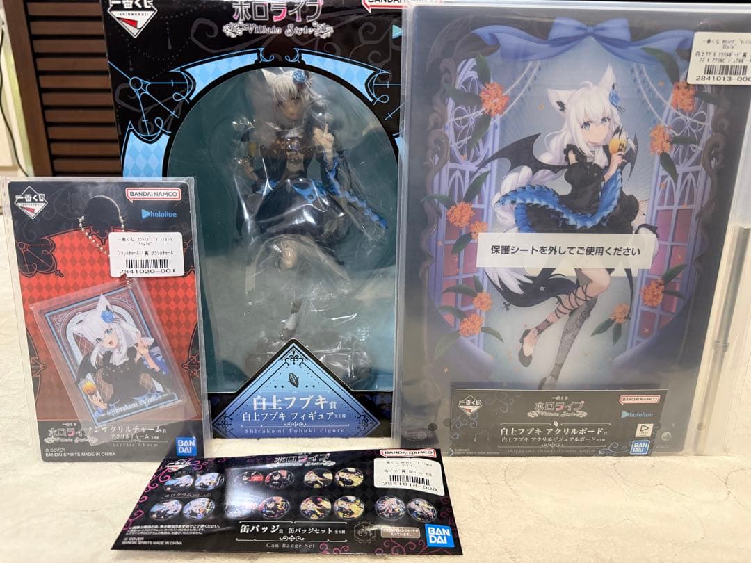 一番くじ ホロライブ 白上フブキ フィギュア&アクリルボード