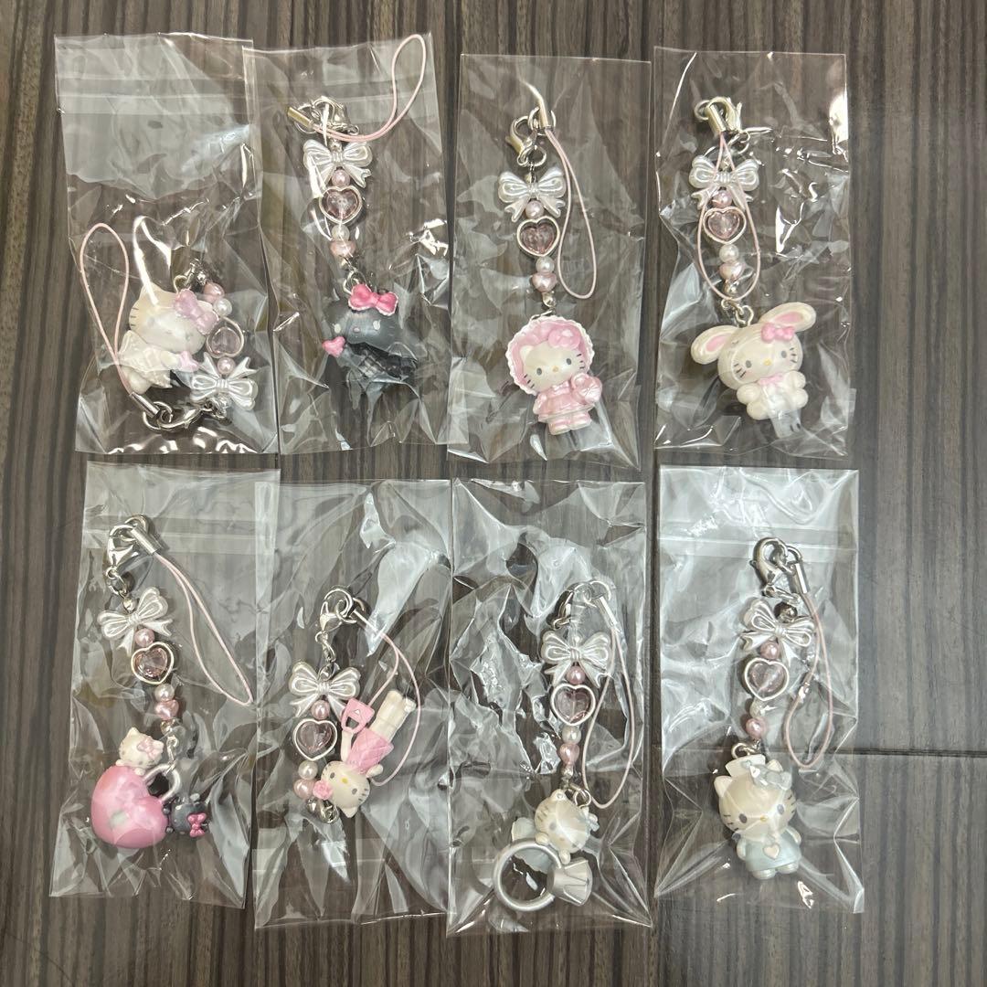 ハローキティ 天使小悪魔デザイン シークレットストラップ コンプリート