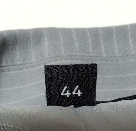 大きいサイズ44 INDIVI スーツ セットアップ ストライプ グレー