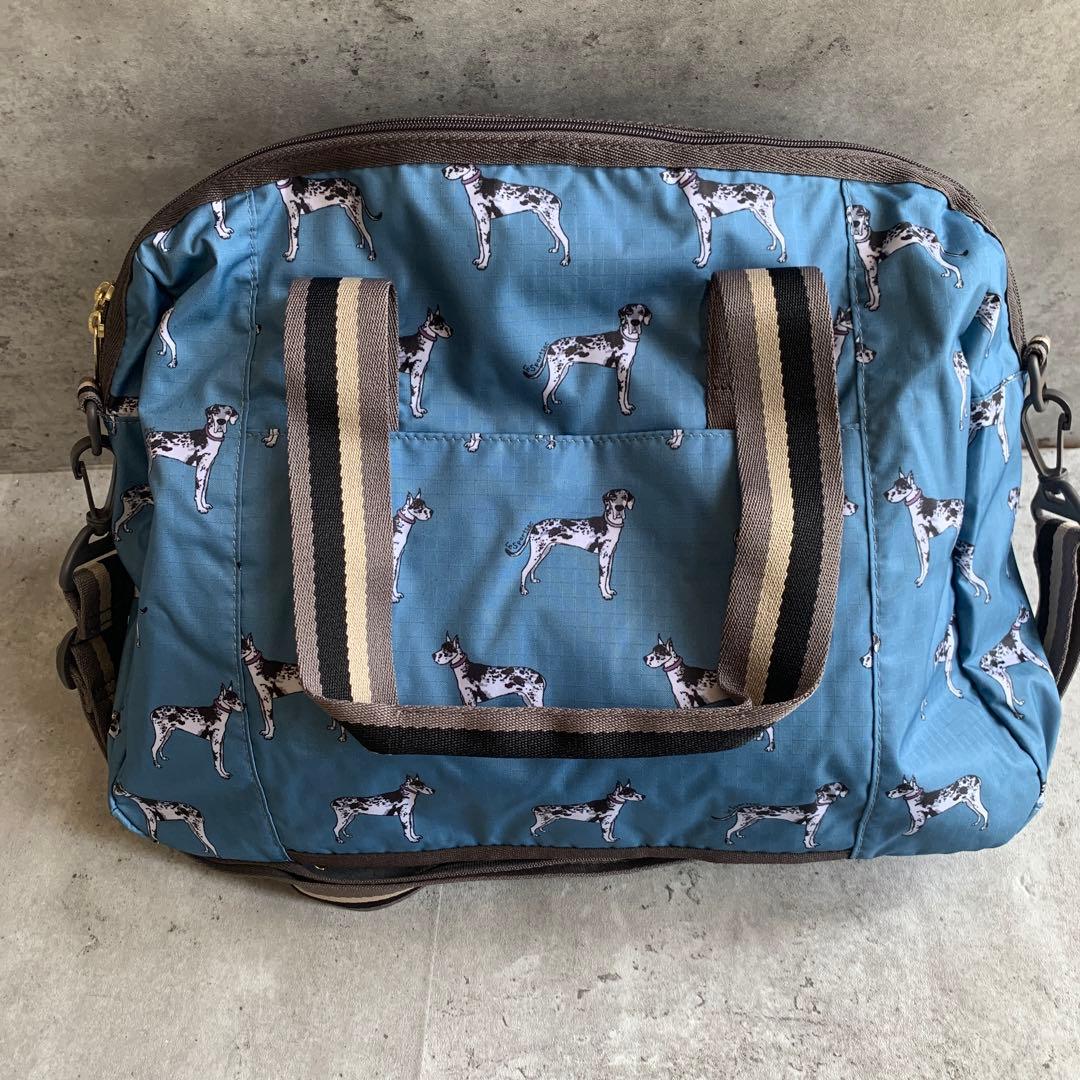 レア　完売品　LeSportsac 犬プリント ボストンバッグ　風間ゆみえ
