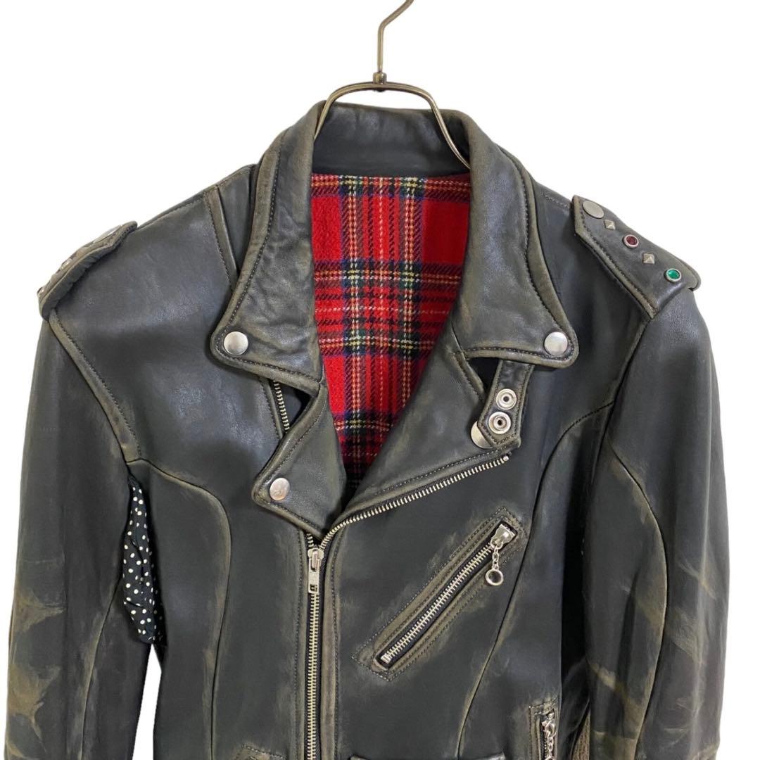 アンダーカバー UNDERCOVER 2004AW レザー ライダースジャケット