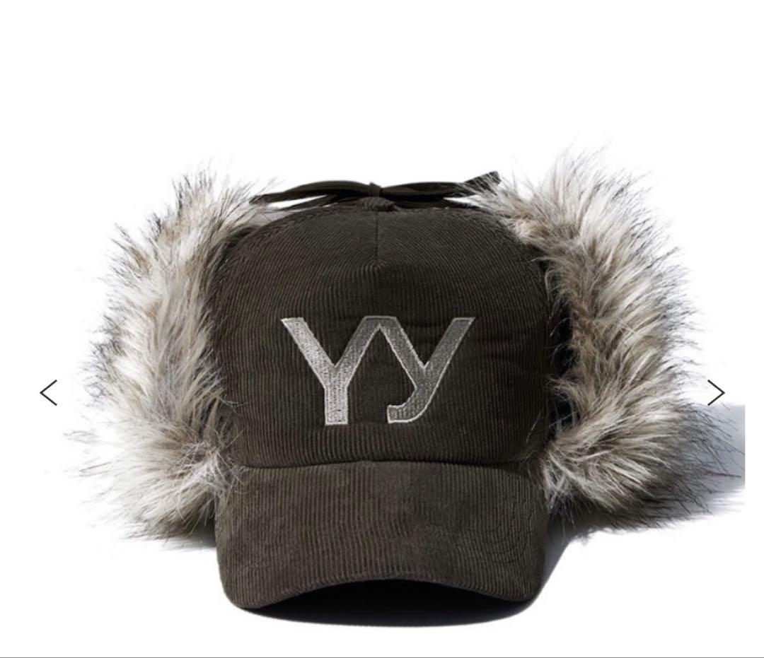 YY コーデュロイファーキャップ