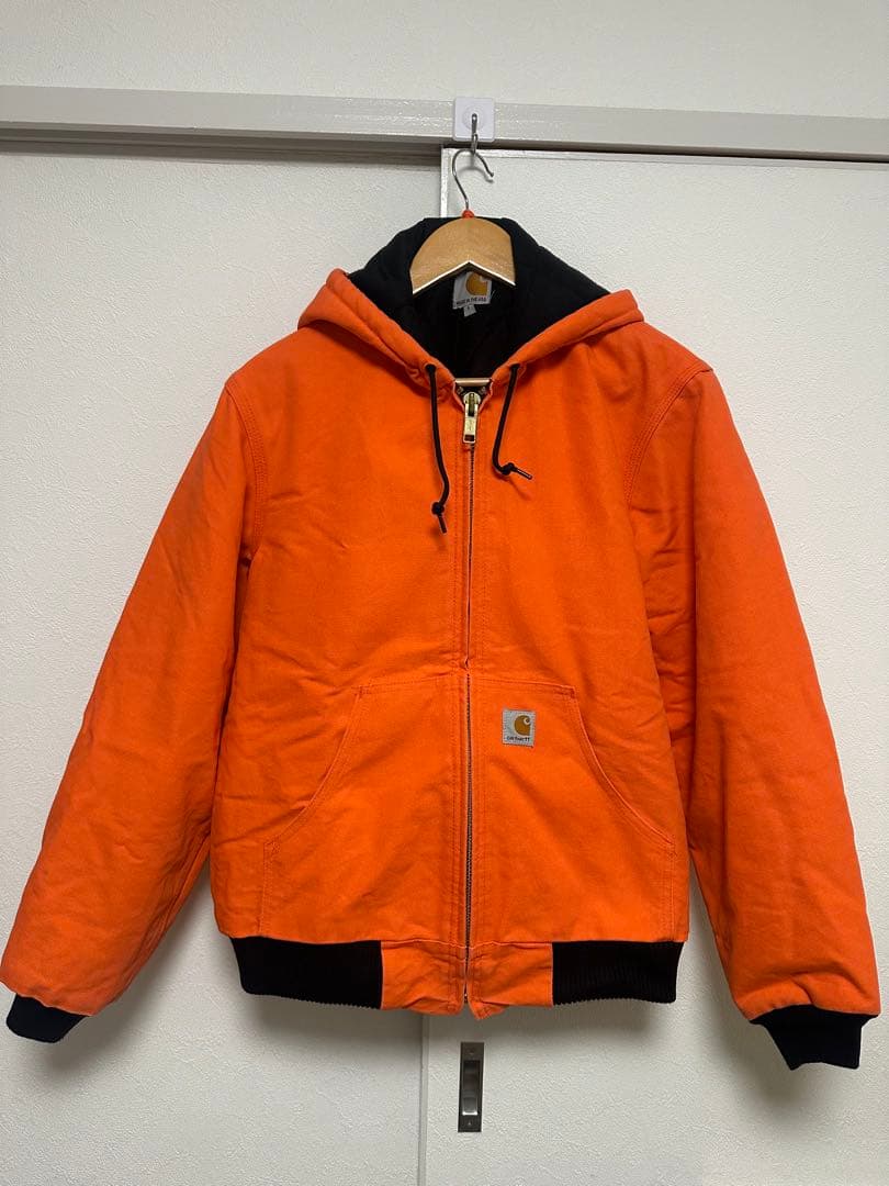 カーハート　オレンジ　SMALL　アクティブジャケット J140BLZ