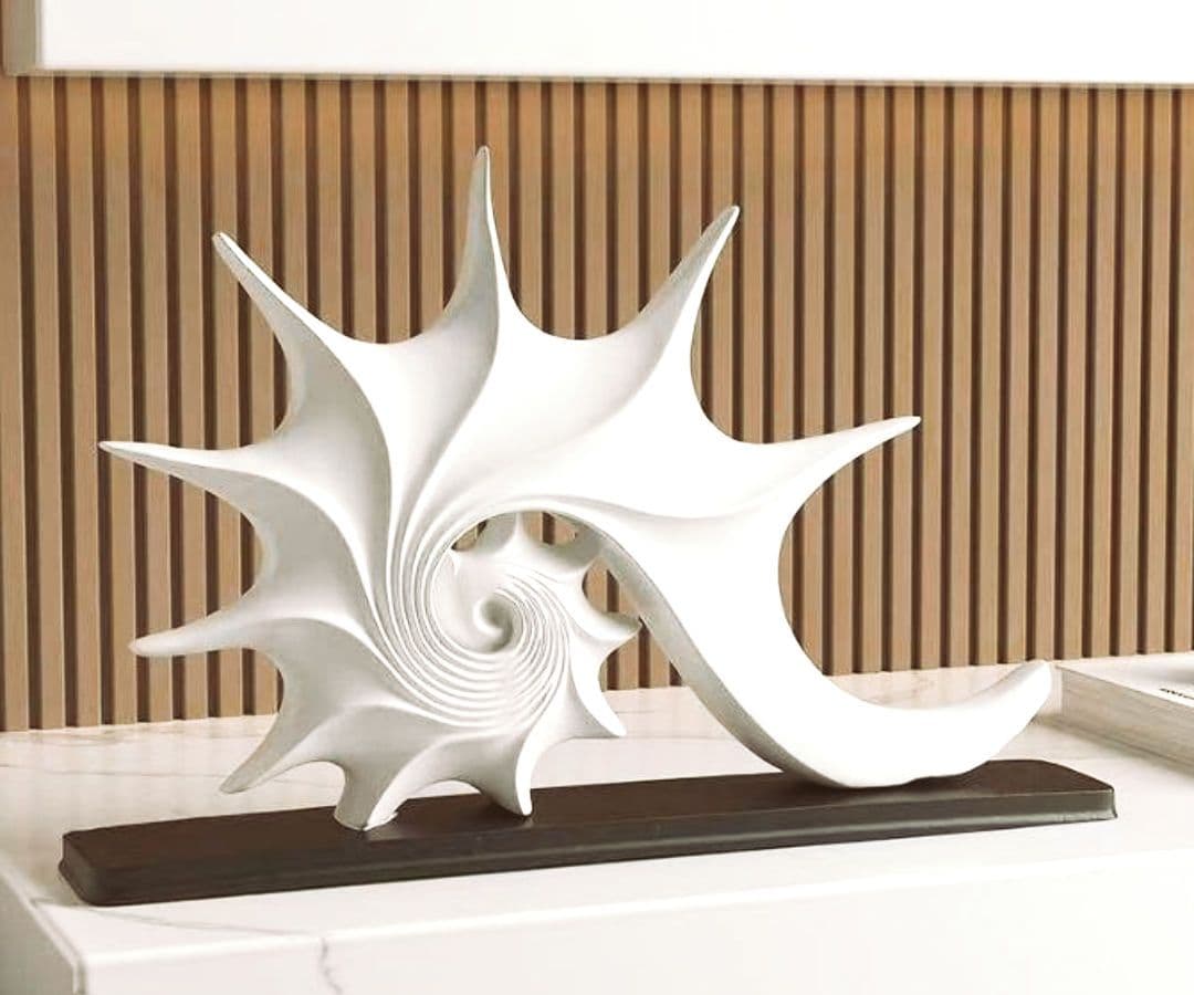 モダンアート 白い抽象彫刻 抽象アート オブジェ - メルカリ