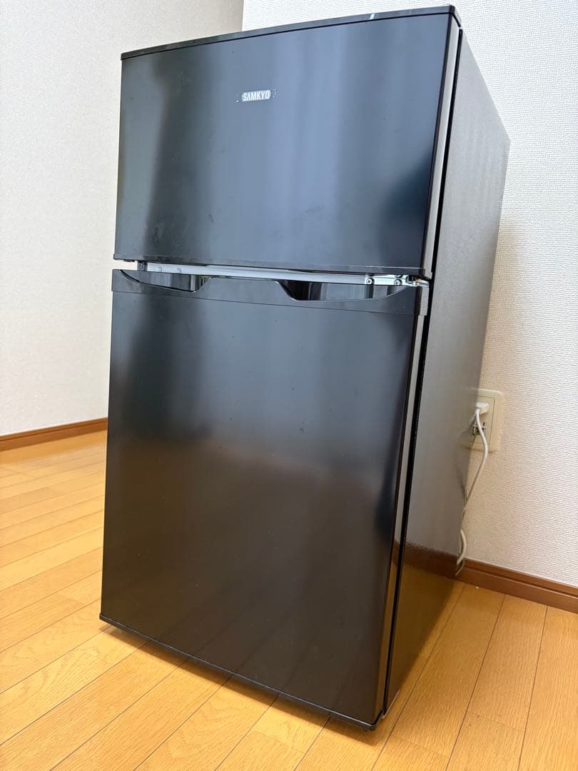 冷蔵庫　95ℓ W45×L49×H84cm ブラック　右開き 楽天市場】冷蔵庫 95L 小型冷蔵庫 前開き式冷蔵庫 一人暮らし 2ドア