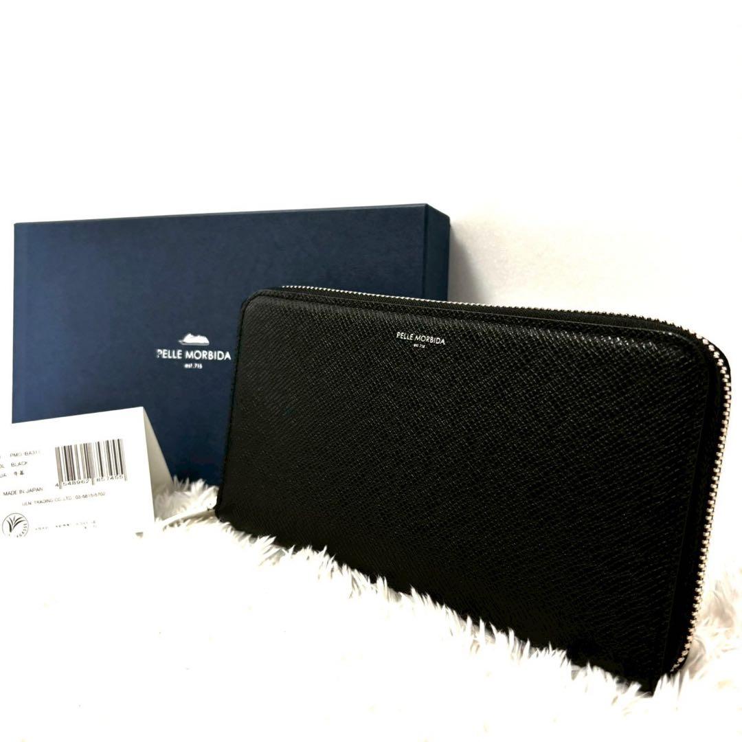 新品　未使用　ペッレモルビダ　メンズ　長財布　ラウンドジップ　ブラック　レザー 楽天市場】PELLE MORBIDA ペッレモルビダ ラウンドジップウォレット
