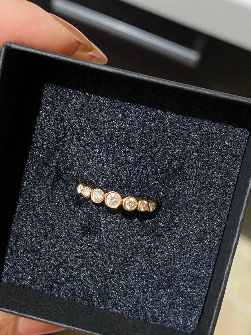 ハーフエタニティリング K18 ダイヤモンド 0.3ct Bague03