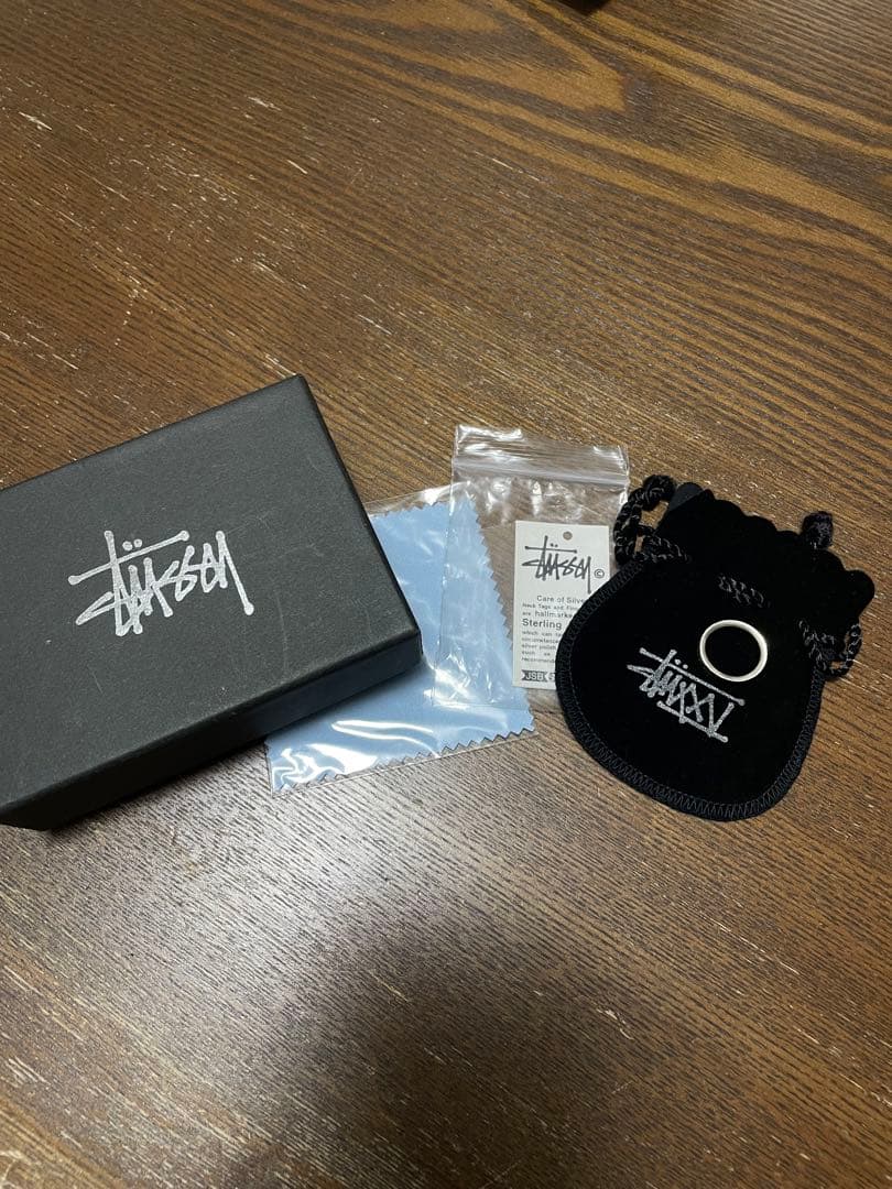 山*﨑様 STUSSY STAY YOUNG メッセージ シルバーリング　9号