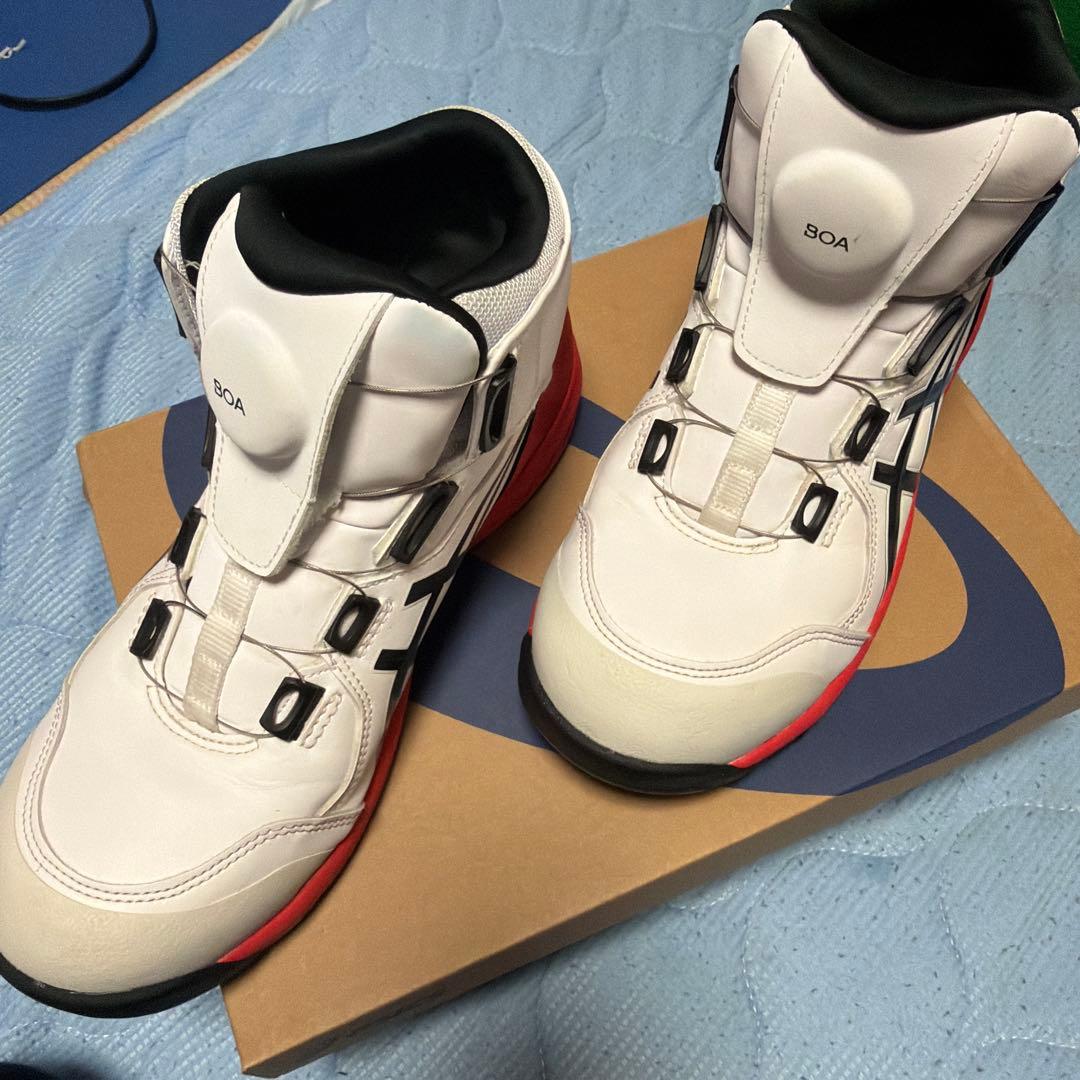 さくらさん専用アシックス安全靴/25.5cm CP304 BOA 白/赤