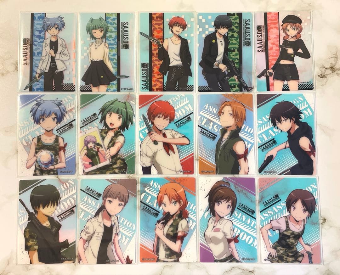 暗殺教室 マルイ POP UP オーロラアートコレクション 全15種セット 暗殺教室 マルイ POP UP オーロラアートコレクション 全15種セット