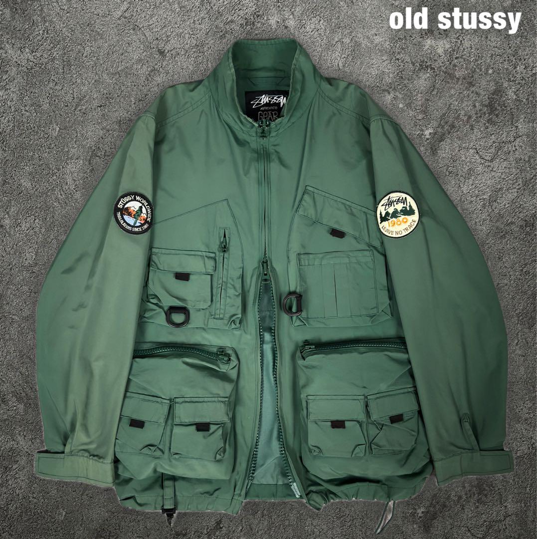 old stussy 00s フィッシング ジャケット オールドステューシー
