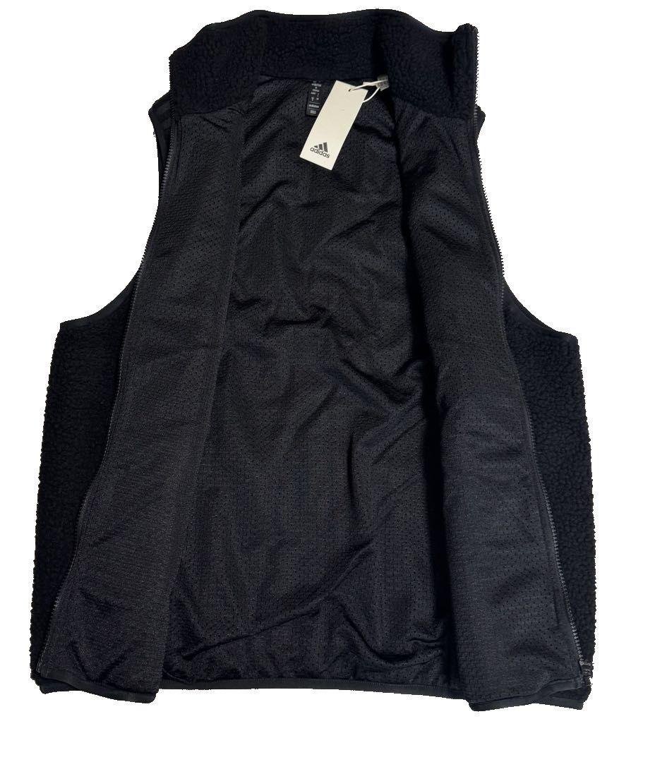 2新品 XL アディダス フリース ボアベスト ブラック JP4618 - メルカリ