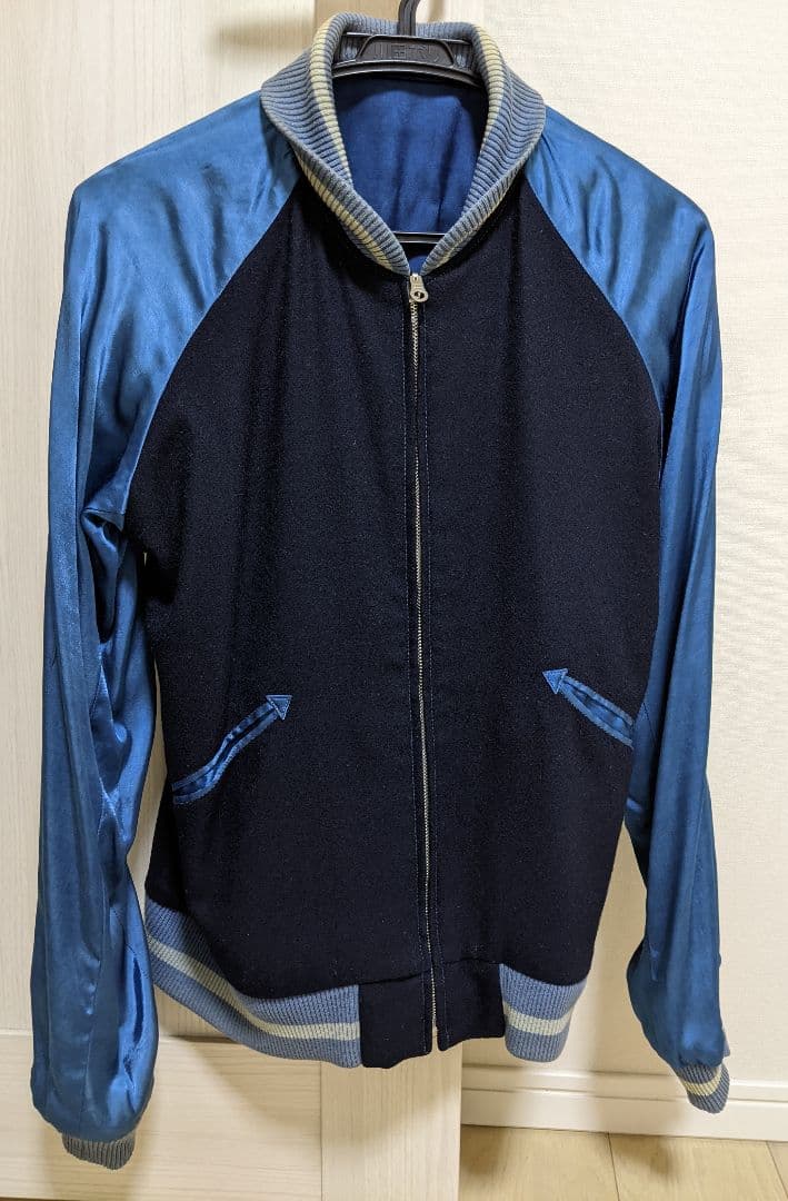 ブルーブルー BLUE BLUE × OKURA 藍染 スカジャン - メルカリ