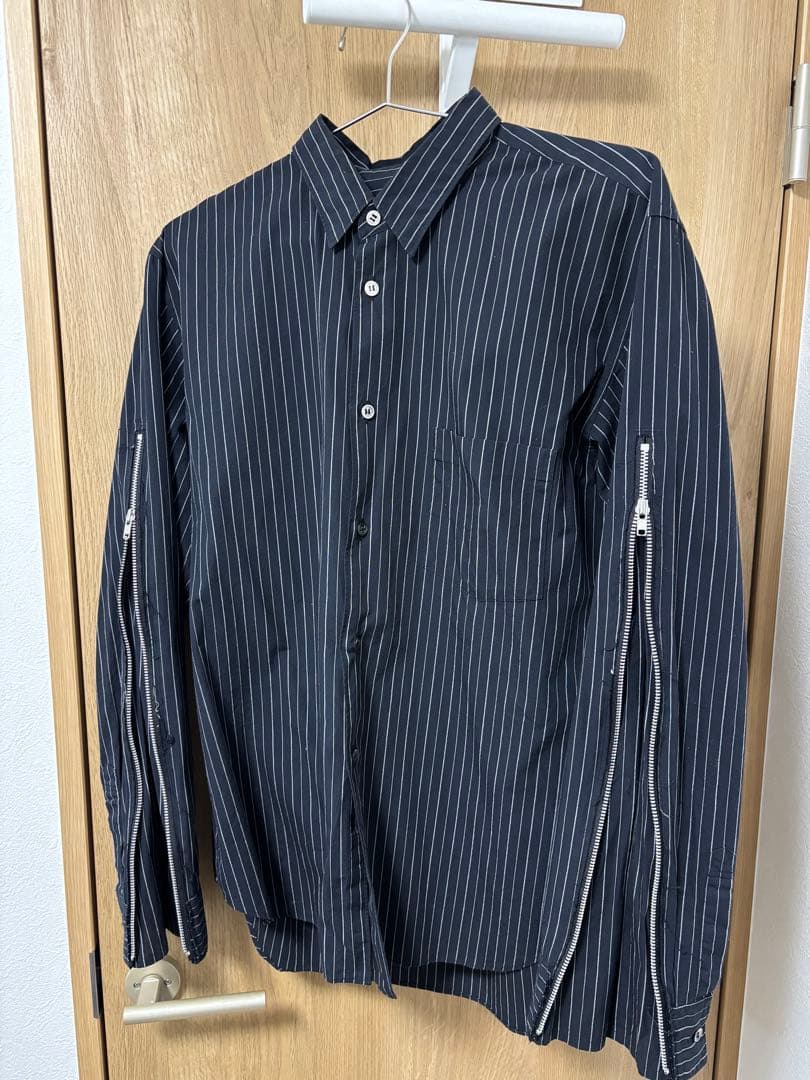 BLACK COMME des GARCONS 25ss zipシャツ