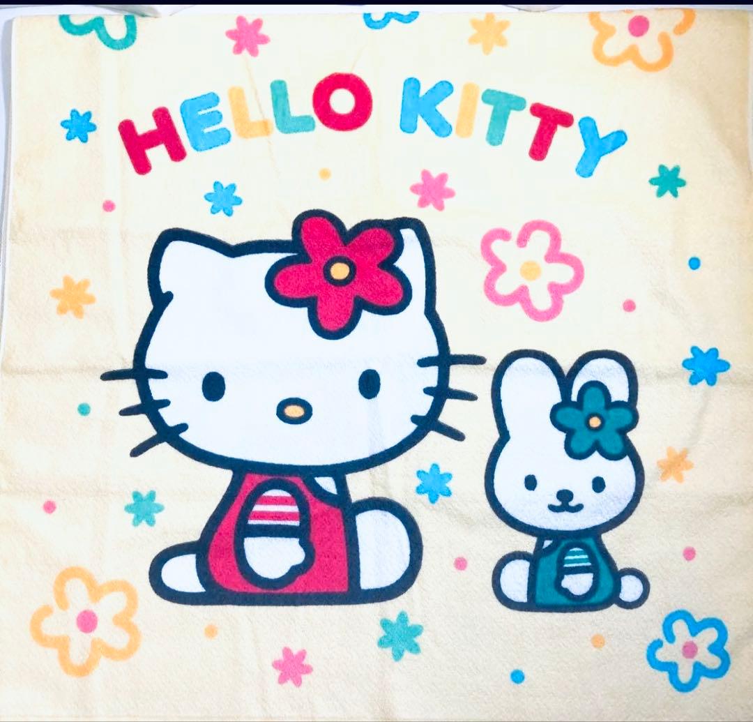 当時物】ハローキティ バスタオル 2000年平成レトロ サンリオsanrio