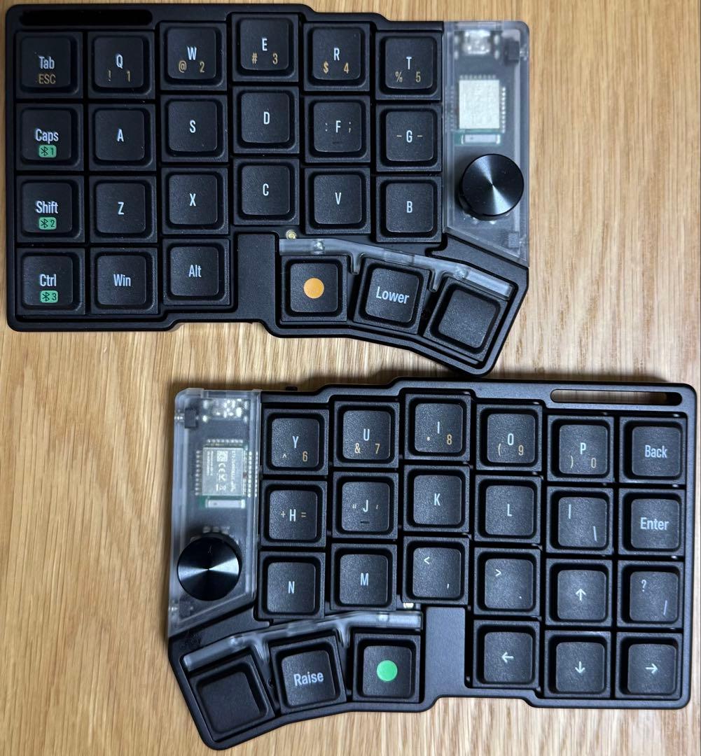 【終売品】【旧仕様】Cornix LP 完成品一式 旧ブラック 黒×白刻印