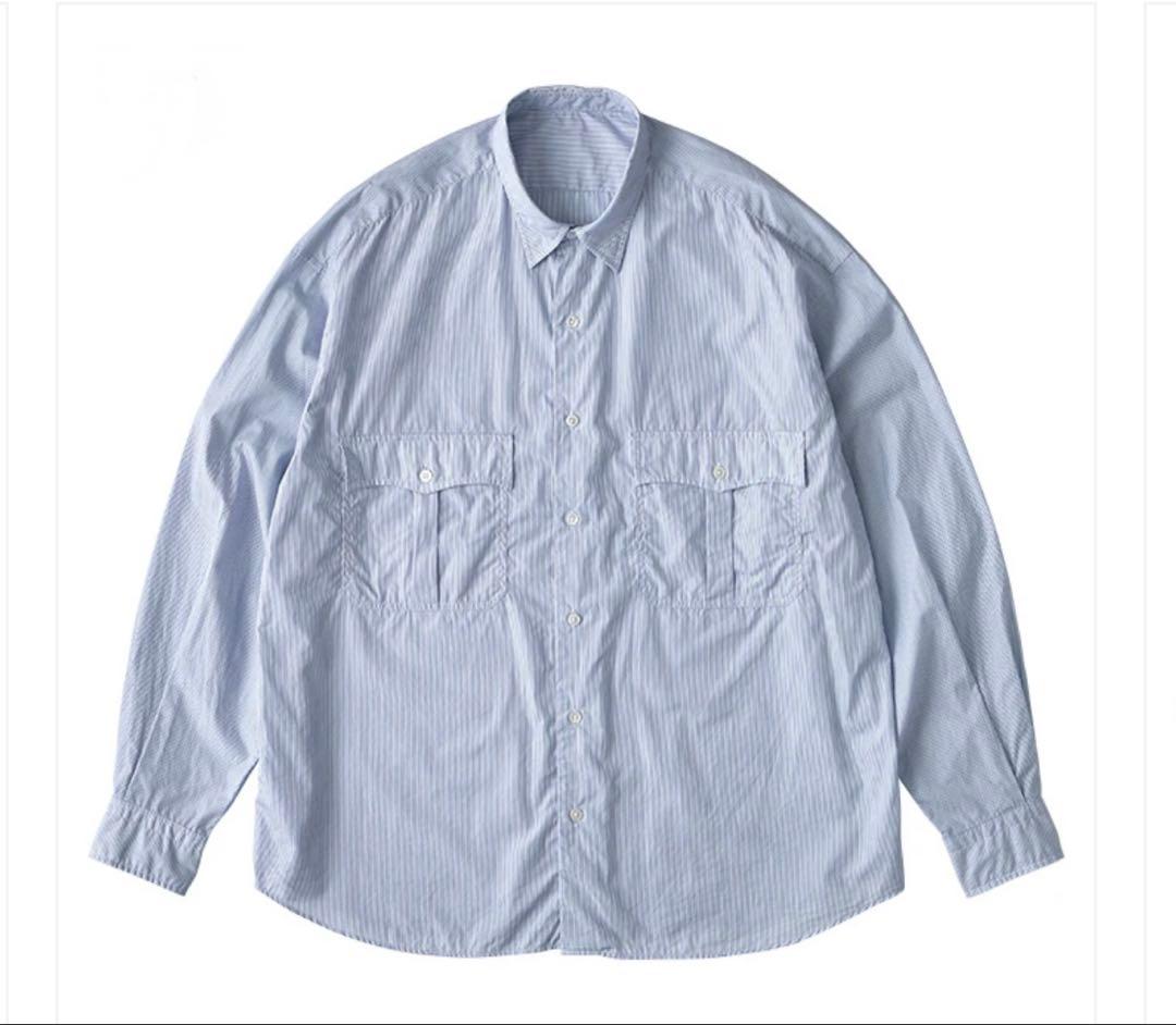 トップス porter classic - ROLL UP STRIPE SHIRT