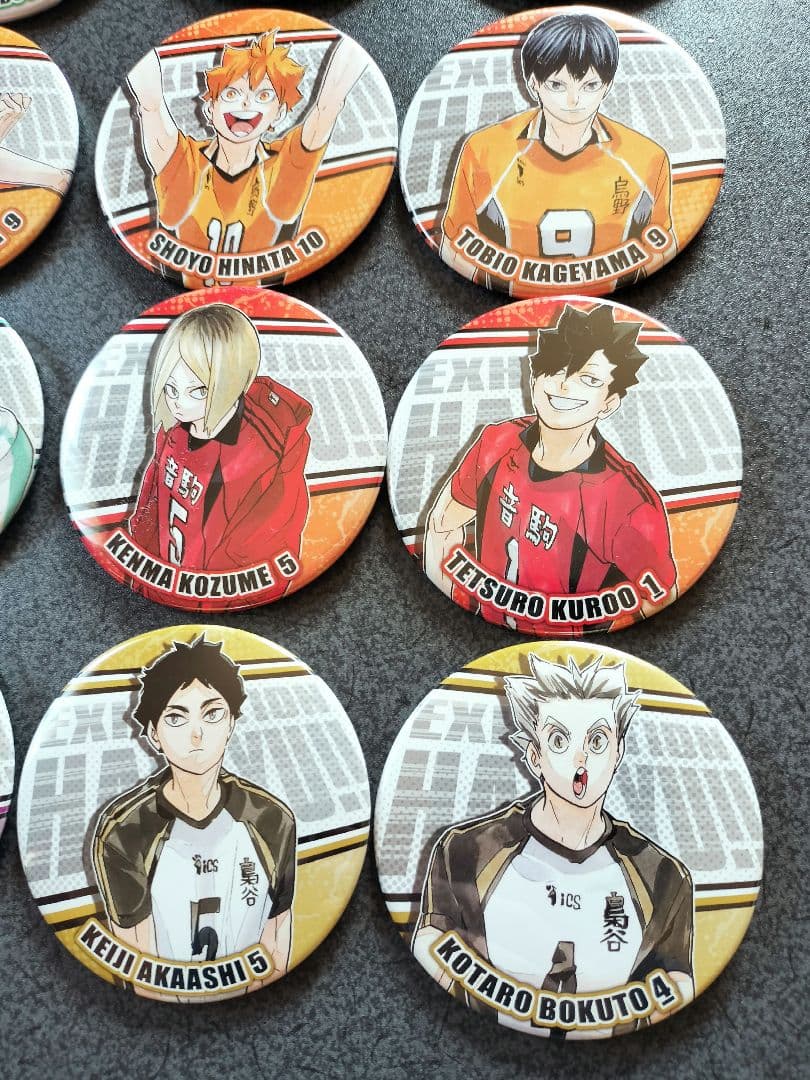 ハイキュー コレクション缶バッジ ハイキュー展 黒尾 孤爪 及川 影山