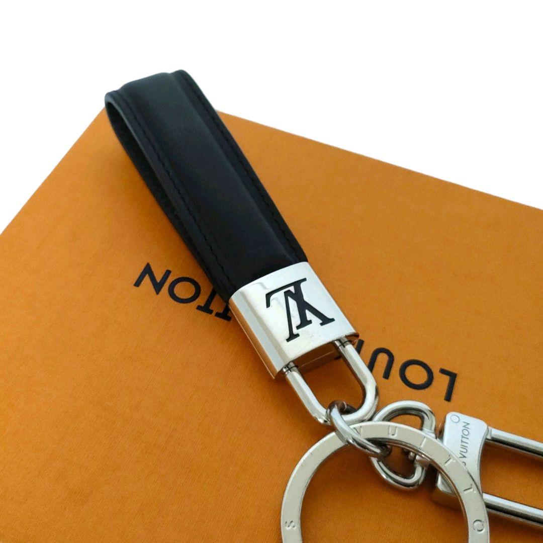 最新✨ルイヴィトン キーホルダー LV パドロック M00745 キーリング 黒