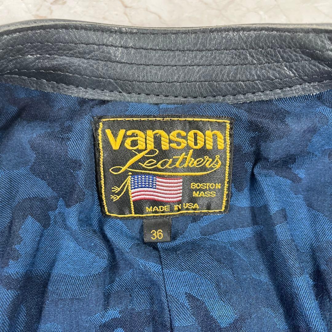 バンソン 日本別注モデル シングルライダース カモ 迷彩 希少カラー W