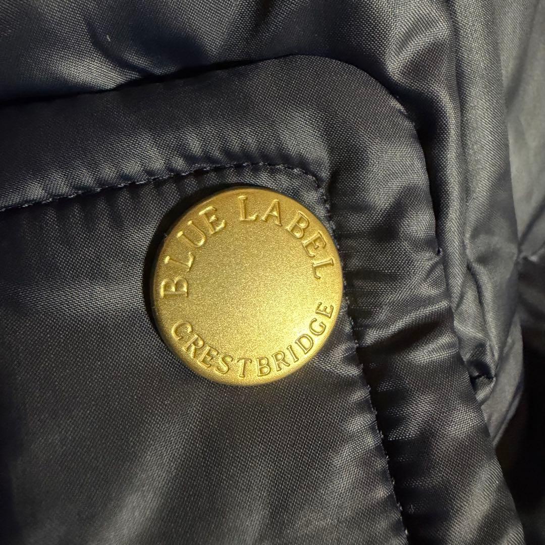 美品☆ブルーレーベルクレストブリッジ ダウンコート リアルファー