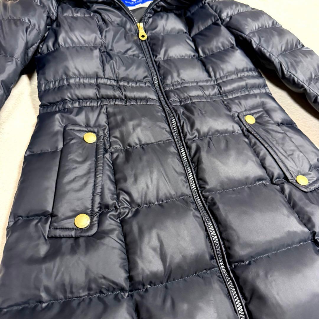 美品☆ブルーレーベルクレストブリッジ ダウンコート リアルファー