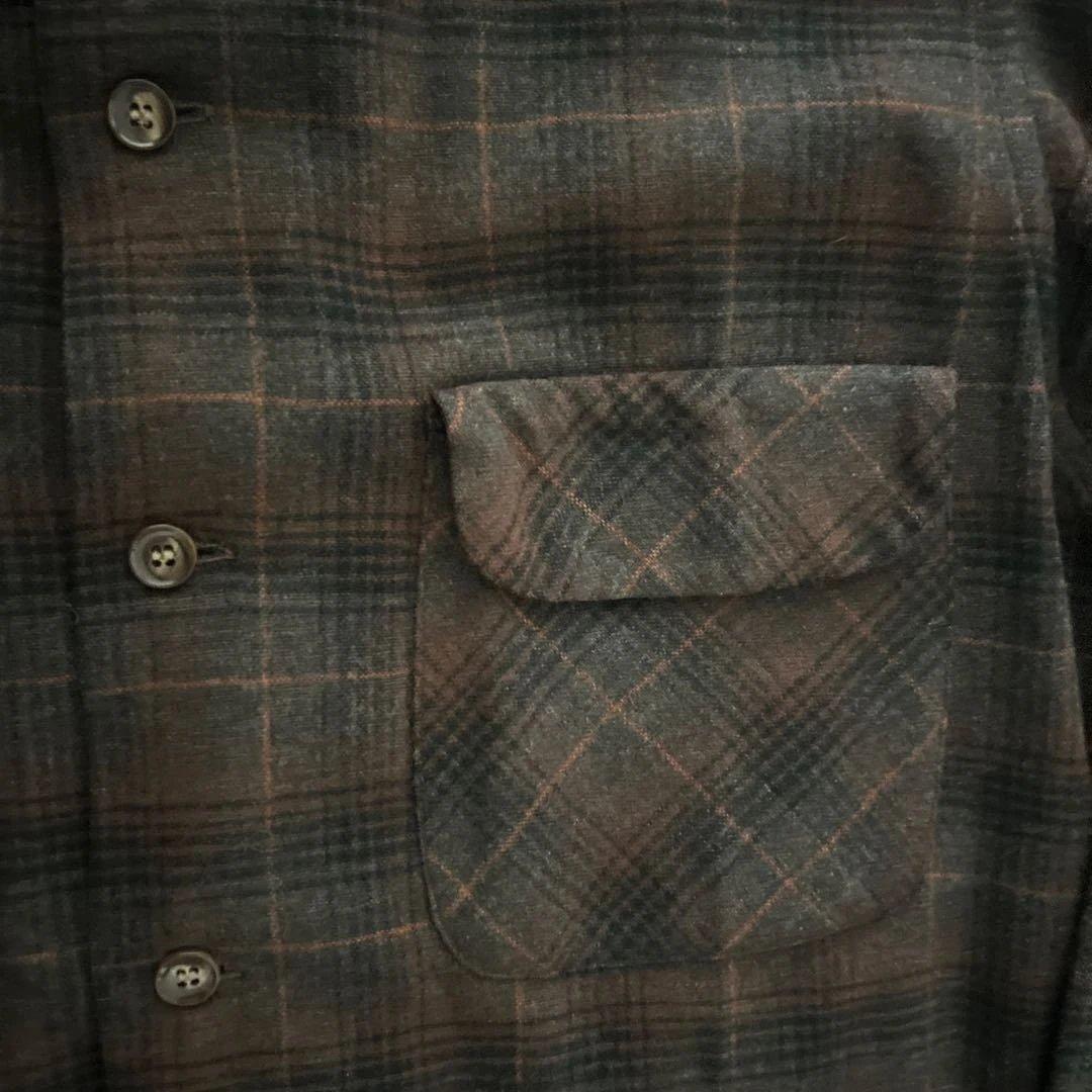 ペンドルトン ブラウン ブラック オレンジ オンブレ シャドー チェック