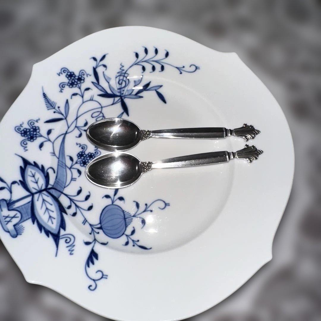 ジョージジェンセン、希少なコーヒースプーン　２本