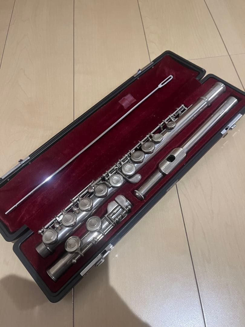 nikkon フルート　ケース付　YFL211 Japan Pearl ANL-FLP1 NV フルートケースポーチ ネイビー anello x Pearl