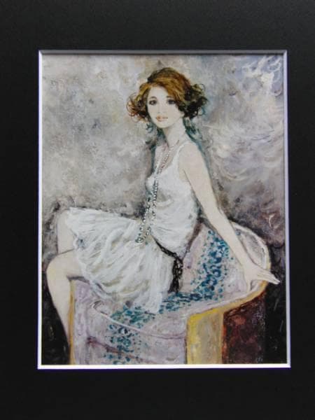 シャロワ、オディールの肖像、日本未発売・限定画集画、額付