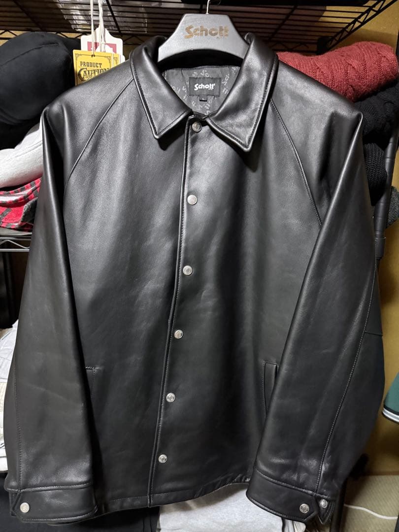 Schott シープレザーコーチジャケット Lサイズ